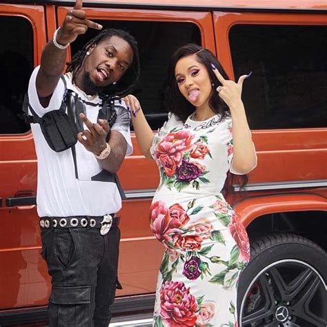 Cardi B Shows Off Blossoming Baby Belly As She Performs With Offset