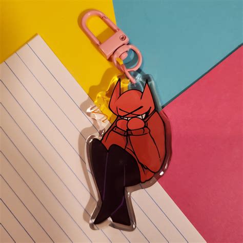 Giggling Bob Acrylic Keychain Double Sided Same Design Etsy In 2024 Keychain Acrylic Charms