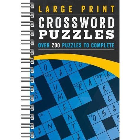 Large Print Crossword Puzzles Blue - (brain Busters) By Parragon Books ...