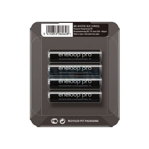 AAA Rechargeable Panasonic Eneloop PRO Sliding Box Battery For Size