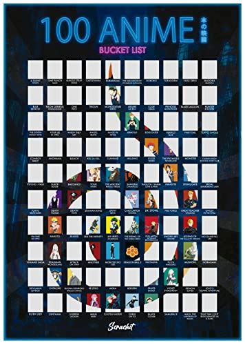 Best Anime Scratch Off Poster