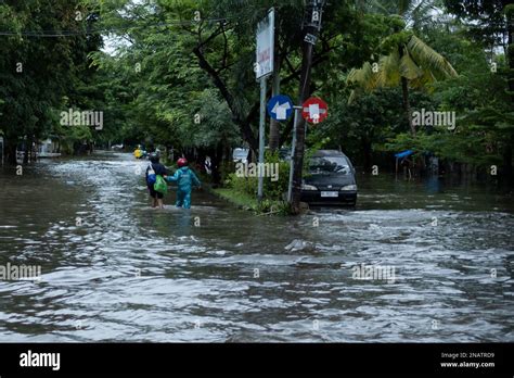 Makassar South Sulawesi Indonesia Th Feb Flood Conditions