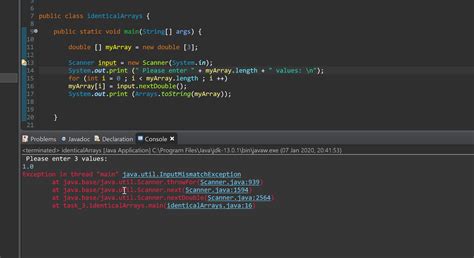 Java Inputmismatchexception When Entering Double Stack Overflow