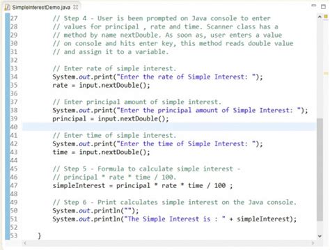 How To Calculate Simple Interest In Java