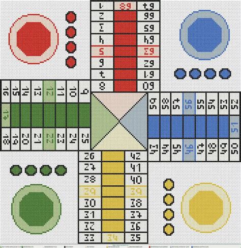 Pdf Pattern Of A Parchis In Cross Stitch