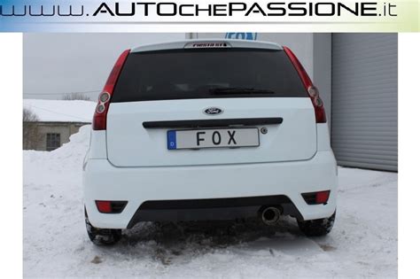 Scarico Sportivo Tubo Fox In Acciaio Per Ford Fiesta Benzina V Cod