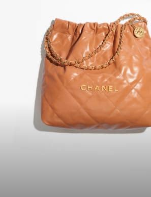 Chanel Coco Bolsa Acolchoada Al A Cm Couro De Bezerro