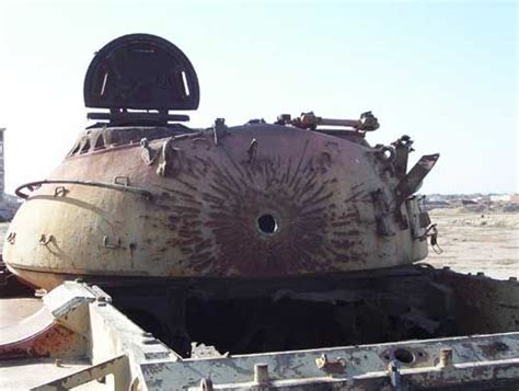 Tanks Destroyed By Depleted Uranium In The 91 Gulf War Damaged Tanks