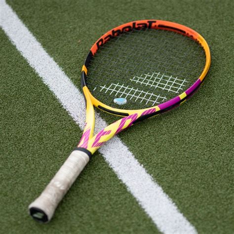 Babolat Pure Aero Rafa Tennis Racket Yellow Orange Purple