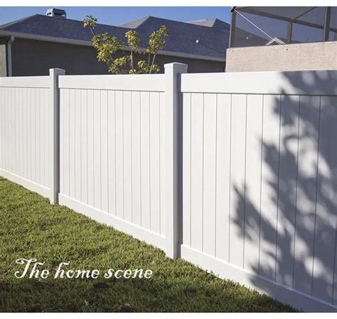 White Plastic Pvc Vinyl Privacy Fence Panels - Buy White Fence Panels ...