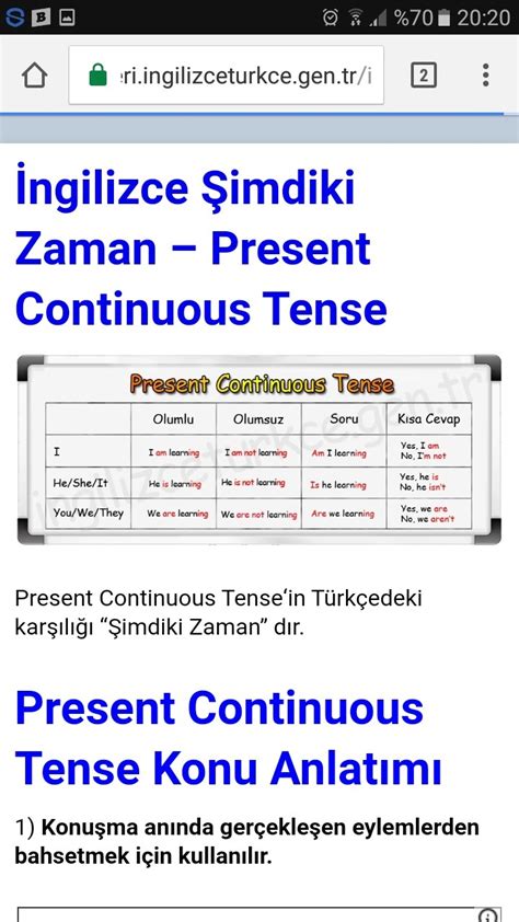 Ngilizce Olarak Imdiki Zaman Anlat Rm S N Z Olumlu Olumsuz Soru