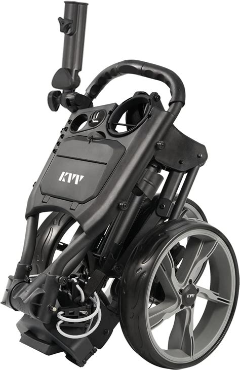 Kvv 3 Wheel Foldablecollapsible Golf Push Cart Ultra Lightweight Smallest Folding