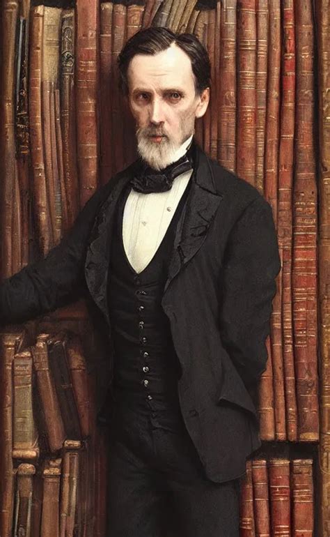 Krea Portrait Of A Middle Aged Victorian Gentleman Wearing A Dark