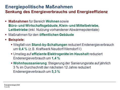 Energiestrategie 2020 Möglichkeiten und Realitäten von erneuerbaren