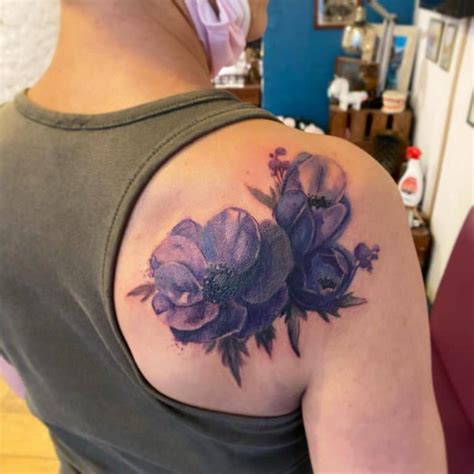 Purple Flower Tattoo Ideas For A Vibrant Touch