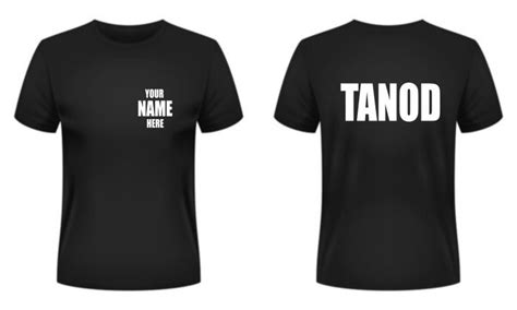 Barangay Tanod With NAME Tshirt High Quality TANOD Shirt Design Lazada PH