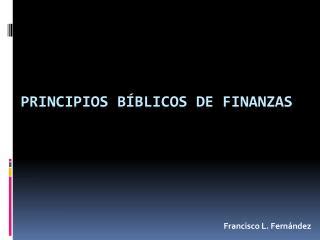 PPT Principios bíblicos de finanzas PowerPoint Presentation free