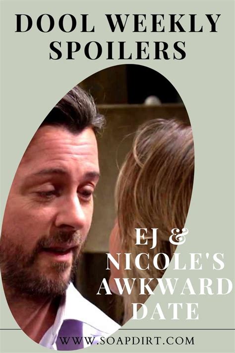 Days Of Our Lives Weekly Spoilers EJ DiMera Wines And Dines Nicole