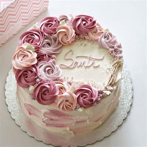 21 Wonderful Photo Of Birthday Cakes With Flowers