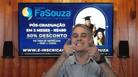 Pós Graduação Em 3 Meses - Pós graduação FaSouza 360 horas em 3 meses - YouTube