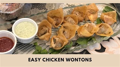 Easy Chicken Wonton Recipe Iftar Ideas Ramadan Recipes Easy Snack