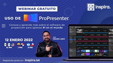 Webinar Uso De Propresenter Inspira Con Pedro Abi Youtube