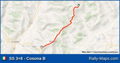 Ss Cosona B Stage Map Rally Del Brunello Cir Terra