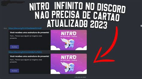 Método Nitro Infinito Discord Brinde Outros DFG