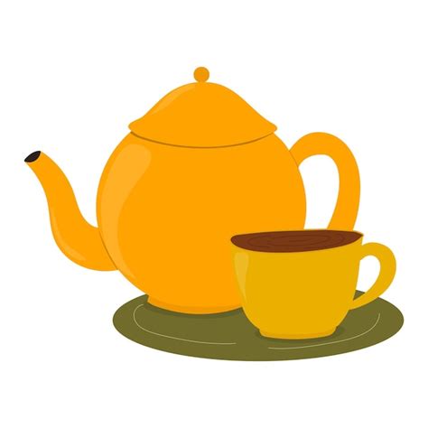 Premium Vector Tea Pot And Cup