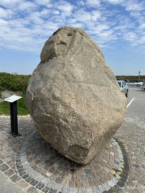 19 Der Kampener Findling Vom Roten Kliff Sylt Historie