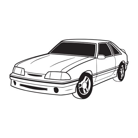 Ford Mustang Fox Body Svg Ford Mustang Fox Body Clipart Svg Inspire