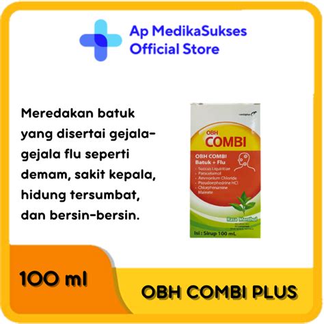 Obh Combi Plus Batuk Flu Menthol Ml Lazada Indonesia