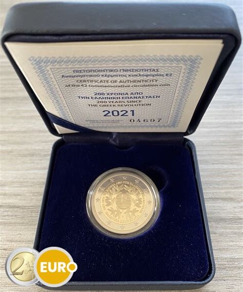 2 Euro Griekenland 2021 Griekse Revolutie BE Proof