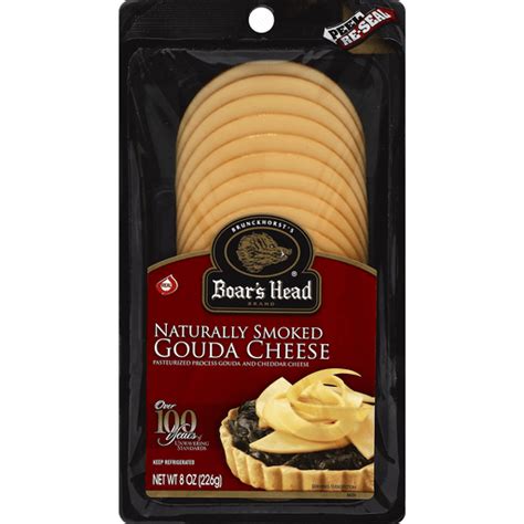 Boar S Head Naturally Smoked Gouda Cheese Slices Gouda Langenstein S