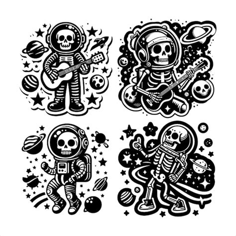 Premium Vector Groovy Skeleton Austrunut Cartoon Tropical Sticker