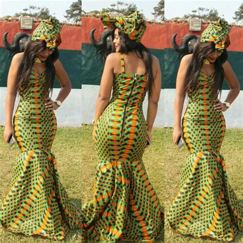 African Print Mermaid Dress African Fashion African Prom Dresses African Prom Dresses Ankara