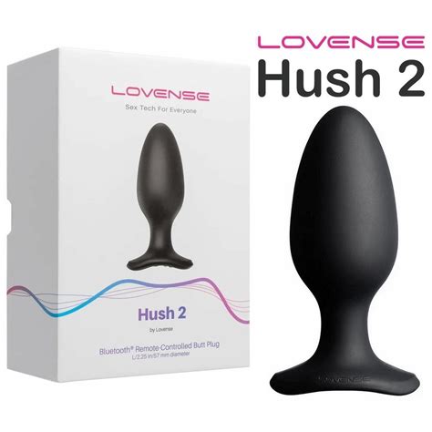 Hush 2 Lovense Plug Anal Recarregável Controle Por Aplicativo Tamanhos