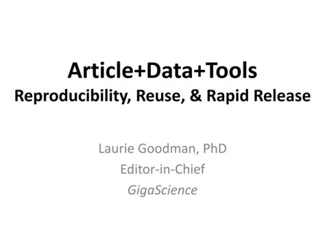 Laurie Goodman At SSPBoston Article Data Tools Reproducibility Reuse