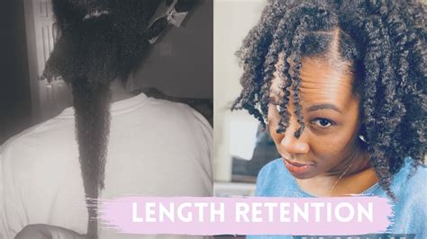 How I Retain Length On 4c Natural Hair Length Retention Youtube