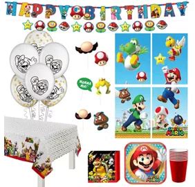 Super Mario Party Supplies - Super Mario Birthday Ideas | Party City