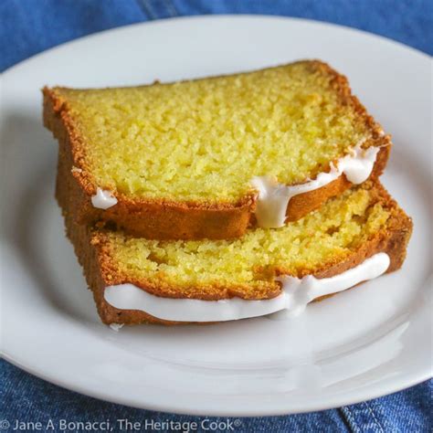 Lemon Pound Cake With White Chocolate Glaze Gf • The Heritage Cook