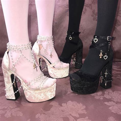 2 Moods Kawaii Shoes Aesthetic Shoes Heels