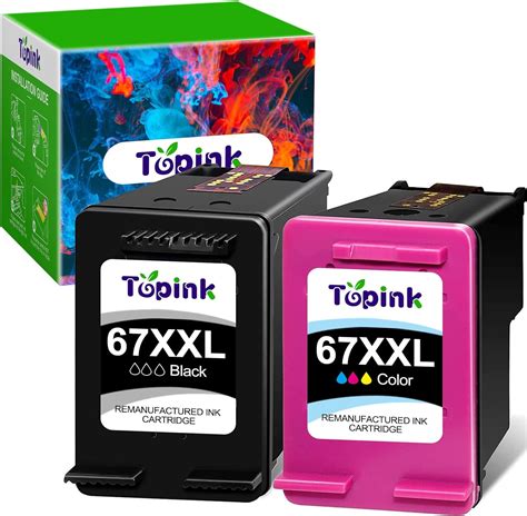 67xl Ink Cartridges Black Color Combo Pack For Hp Ink 67 Xl Xxl Hp67 Hp67xl For 2700