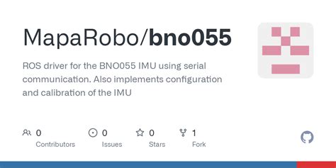 Github Maparobo Bno Ros Driver For The Bno Imu Using Serial