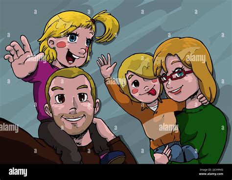 Dessin De Fille Blonde A Lunettes Banque De Photographies Et Dimages Haute R Solution Alamy