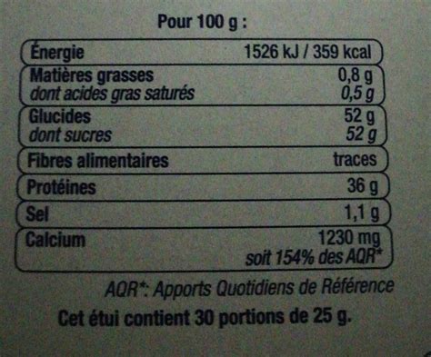 Lait En Poudre écrémé U 750 G