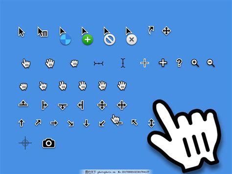 macOS鼠标指针图标Sketch素材图片 其他 ICON图标 图行天下素材网