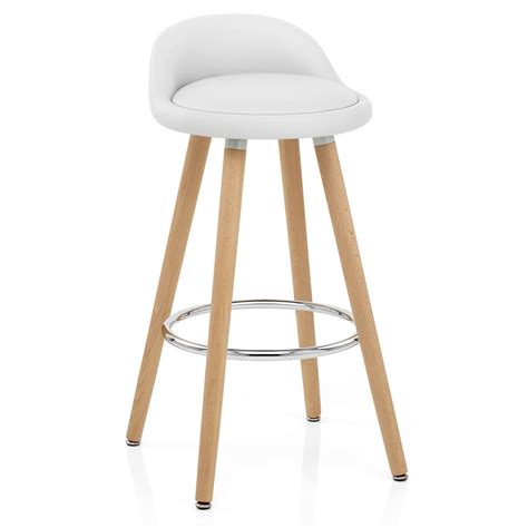 Tabouret De Bar Bois Avec Dossier Blanc Ladolceviedchat Fr