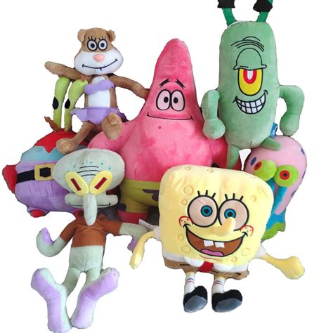 Spongebob Plush Toys Patrick Star Squidward Tentacles Sandy Gary Krabs New Ebay