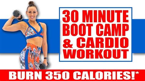 30 Minute Boot Camp With Cardio Workout ğŸ”¥burn 350 Calories ğŸ